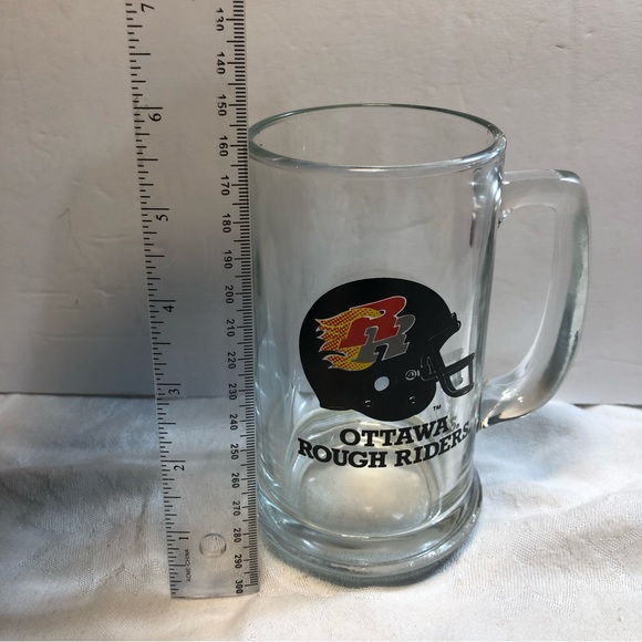 Vintage CFL Ottawa Rough Riders Glass Mug 1992 - Picture 4 of 7